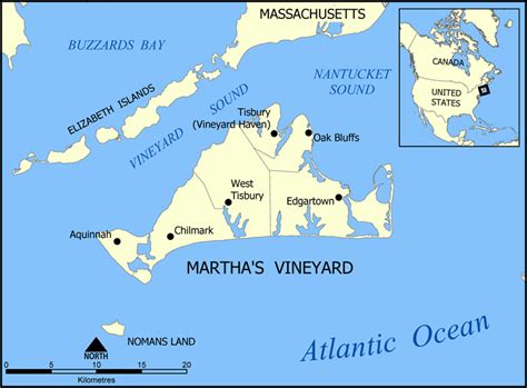 location of martha's vineyard